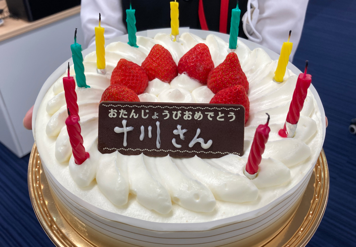 十川さんバースデーケーキ