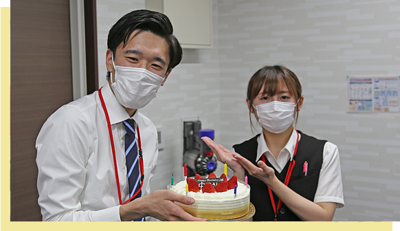 ITS事業部の川口のお誕生日祝い