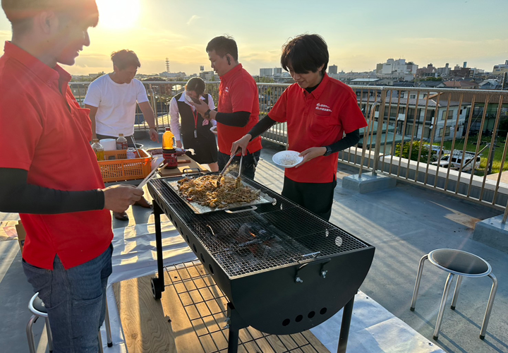 屋上BBQ開催！
