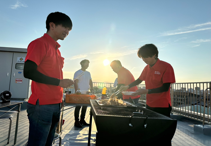 皆でBBQを楽しみました