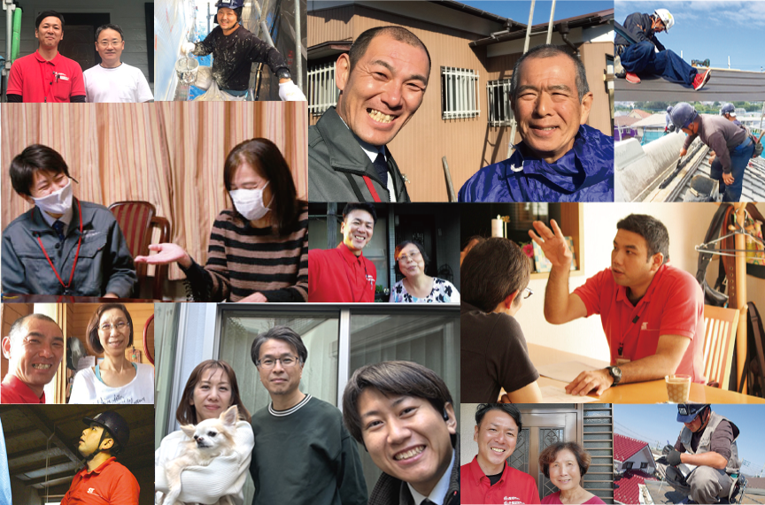 お客様と打ち合わせ